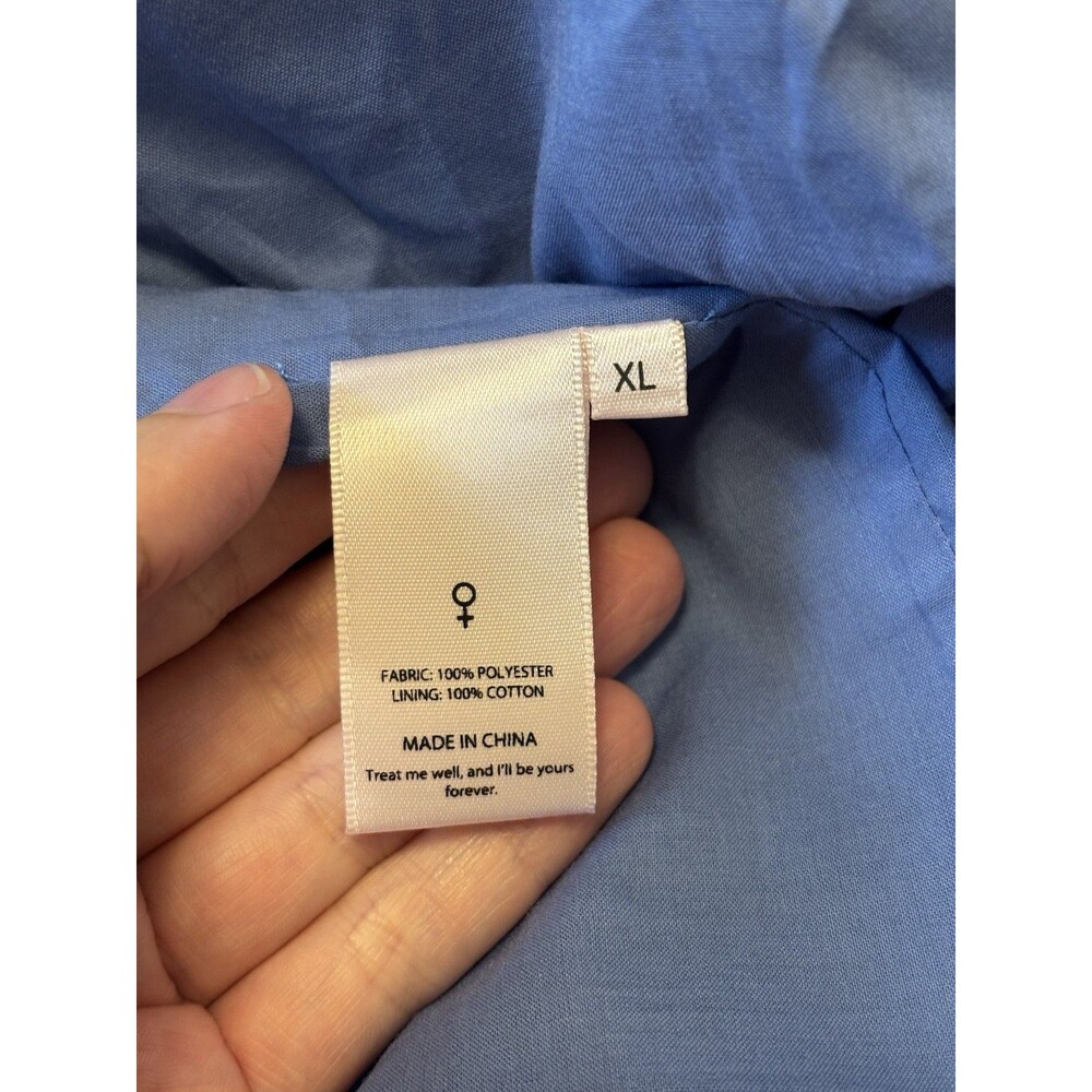 NWT Selkie The Parliament French Corset Dress Mini Blue Lace Trim Size XL - Picture 8 of 8